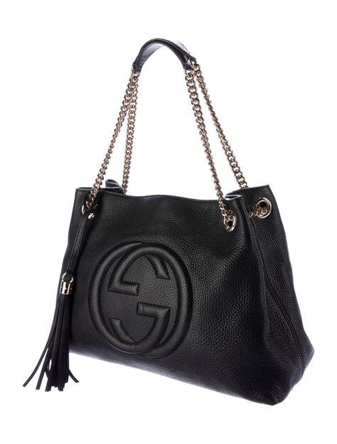 gucci pearl chain bag|Gucci soho chain shoulder bag.